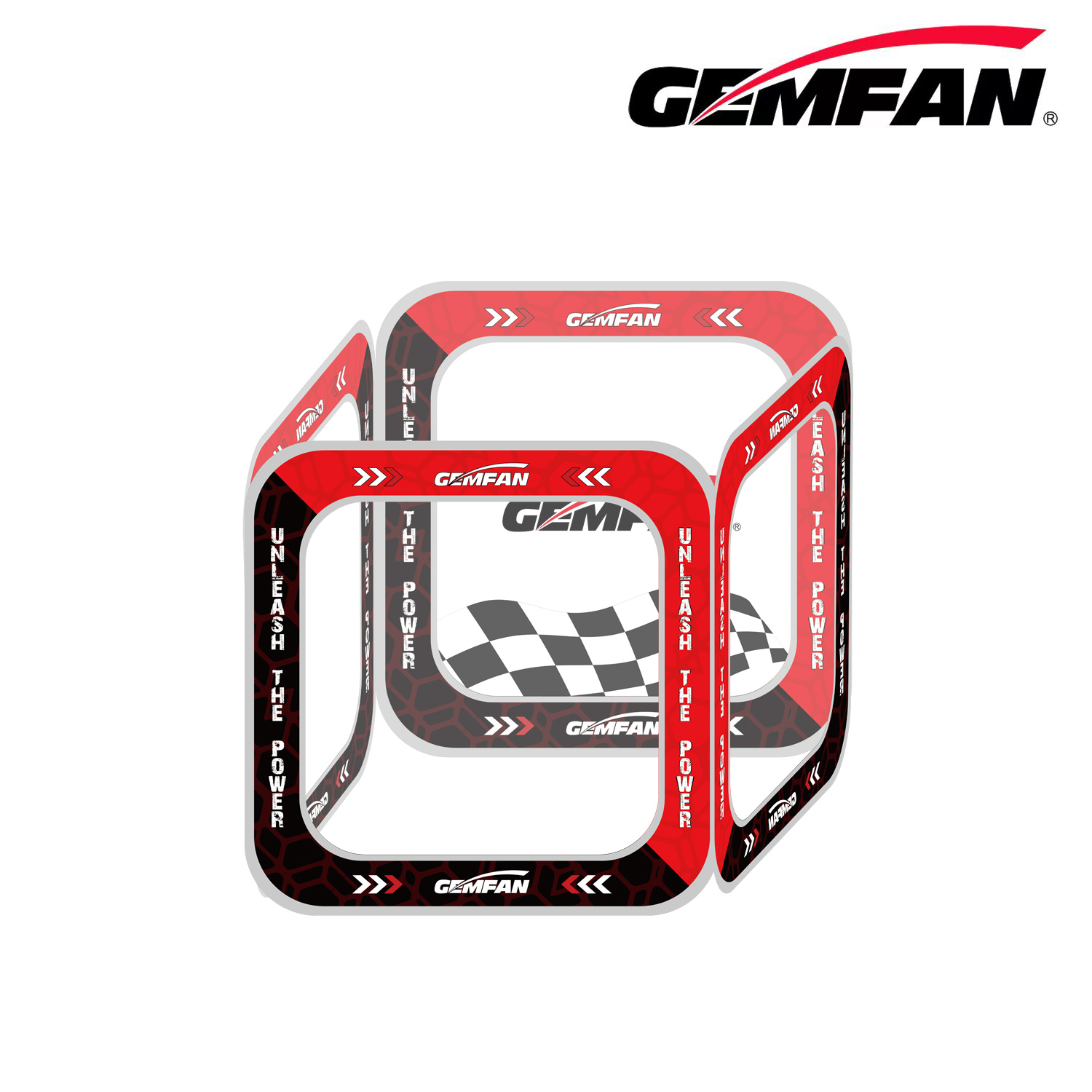 Drone Racing Flag - Gemfan AC-SM-6 FPV Racing Drone reflecterende